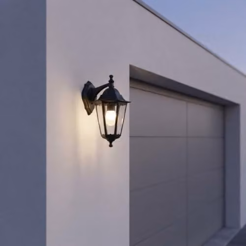 Nordlux Cardiff Black Metal Outdoor Wall Lantern with E27 Socket and IP44 Rating – 4