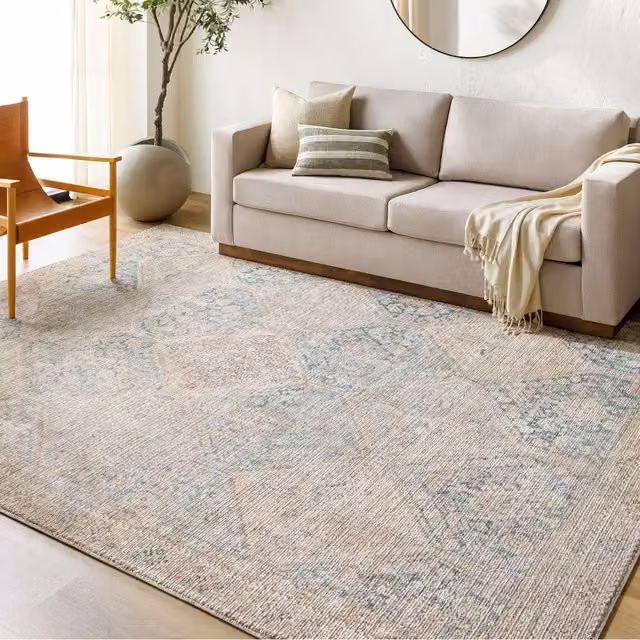 Livabliss Marlene Vintage Green and Beige Traditional Boho Living and Dining Rug, W: 117 cm, L: 170 cm – 1