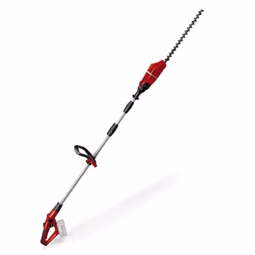 Einhell Power X-Change 18V Cordless Long Reach Reciprocating Hedge Trimmer in Red and Black – 1