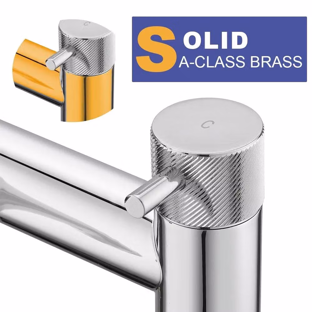 BATHWEST Chrome Brass Bath Filler Mixer Taps in Silver – 2