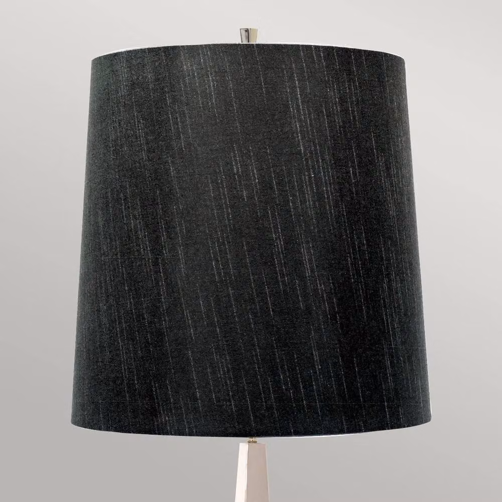 Netlighting Ascent Modern Floor Lamp with Cone Fabric Shade in Grey and Silver Metal, H 180 cm x W 41 cm – 2