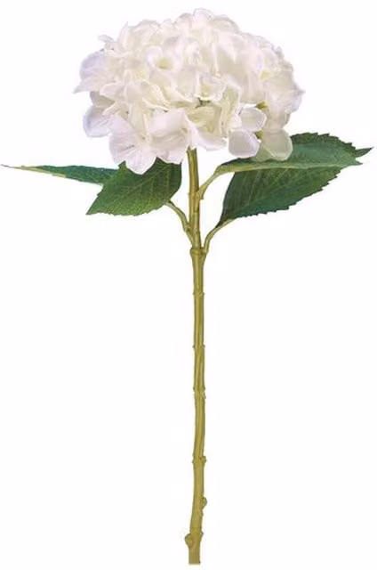 Blue Frog Toys White Hydrangea Floral Stem for Weddings