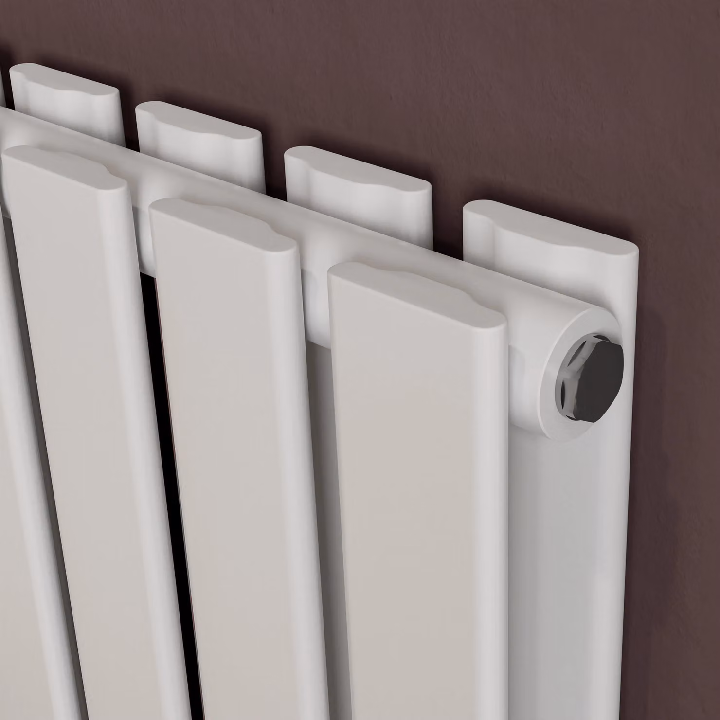 Agadon Lola Duplex Designer Panel Radiator in White, H: 180 cm x W: 37.2 cm x D: 37.2 cm – 2