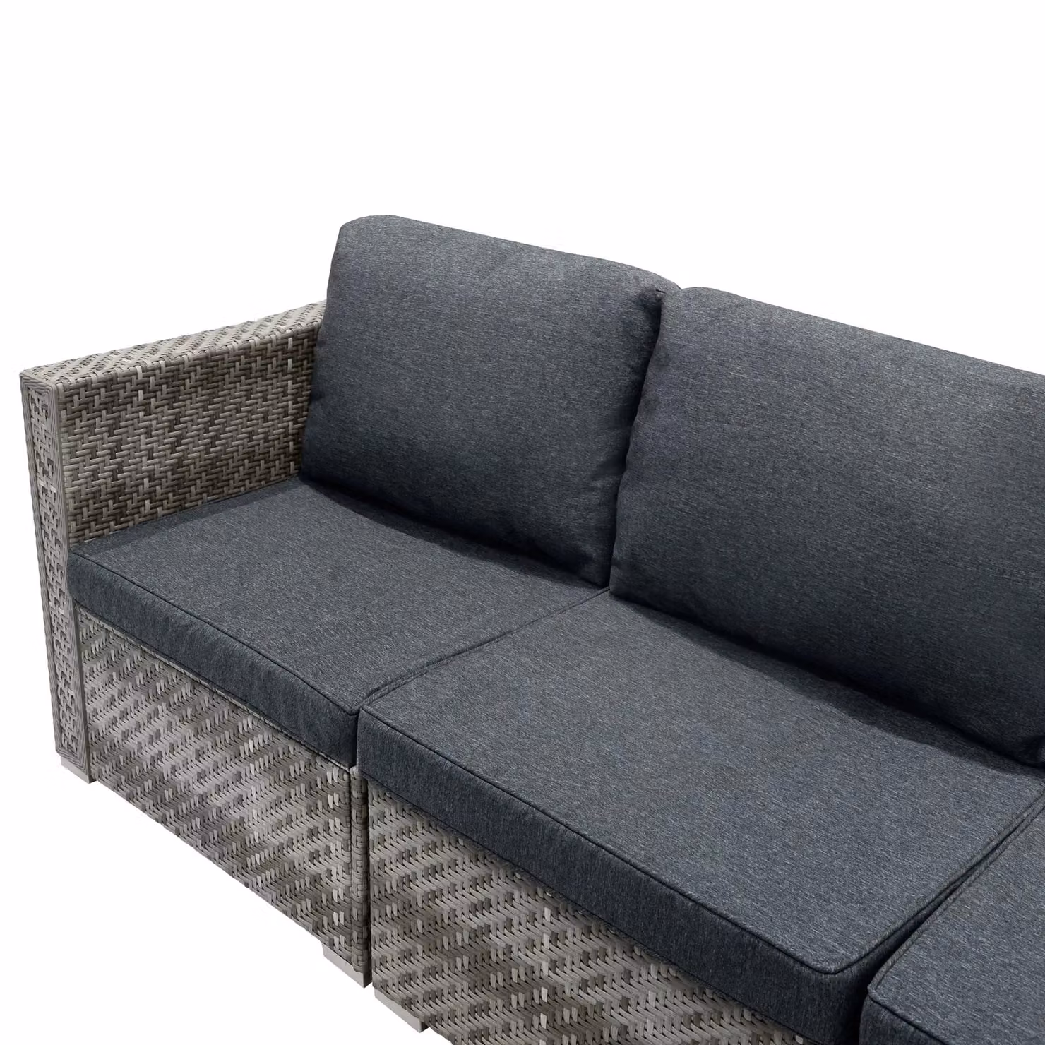 Monstershop Rattan Modular 7 Piece Furniture Set in Grey – 4