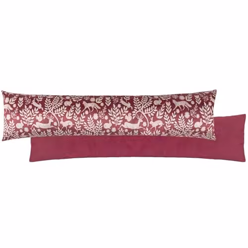 Riva Home Skandi Woodland Animal Draught Excluder, Red – 2