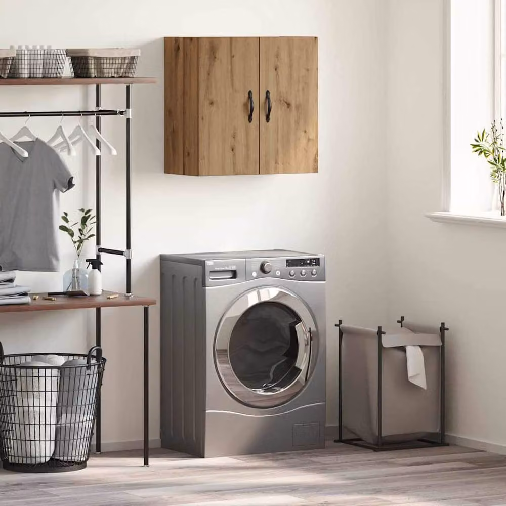 Berkfield Home Artisan Oak Wall Cabinet, Brown, W/D/H: 60 x 31 x 60 cm – 2