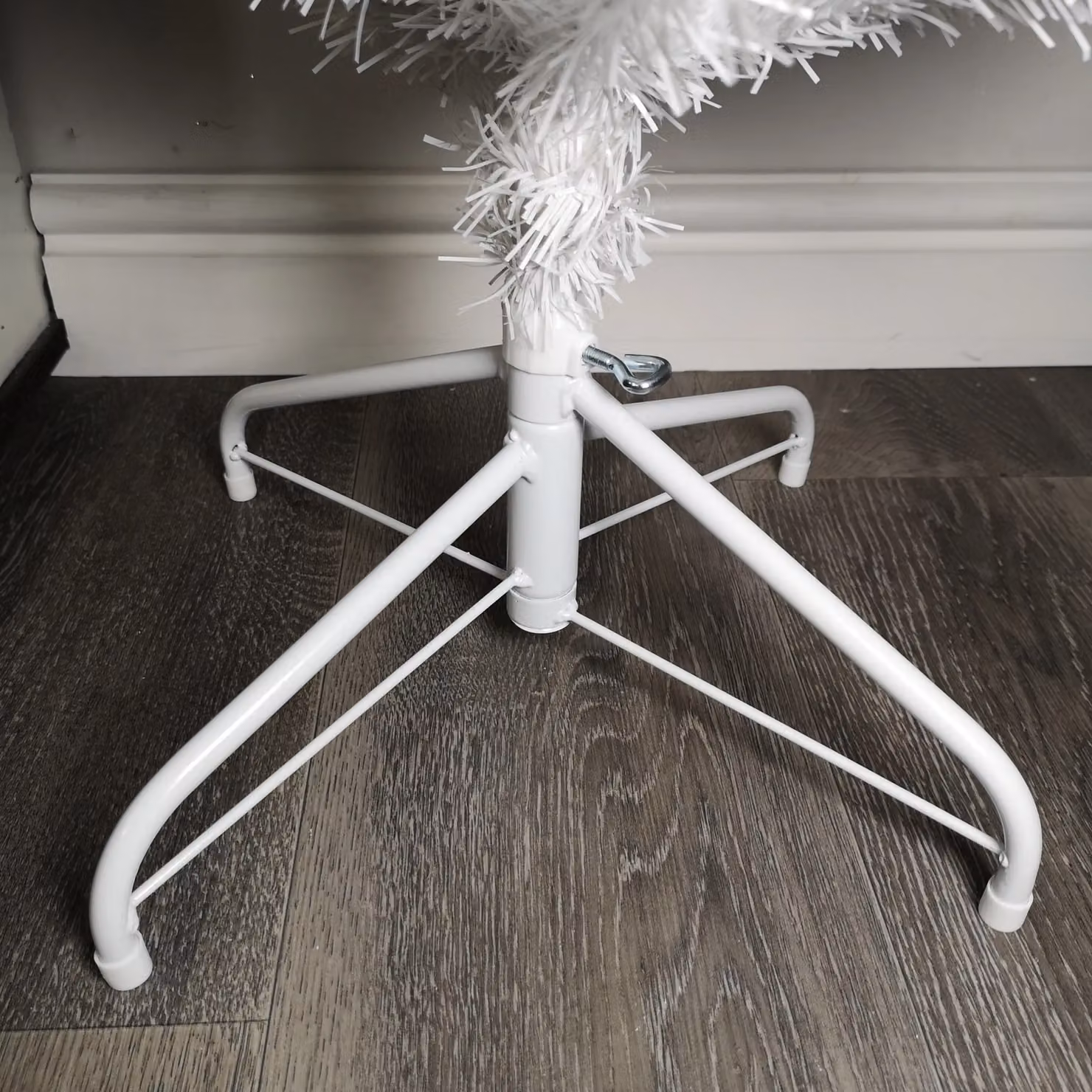 Samuel Alexander 2m Premier Pencil Style Slim Christmas Tree in White – 3