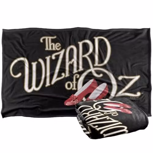 Warner Bros. The Wizard Of Oz Classic Logo Super Soft Fleece Throw Blanket, Multicolour, W/D/H: 91 x 147 cm – 1