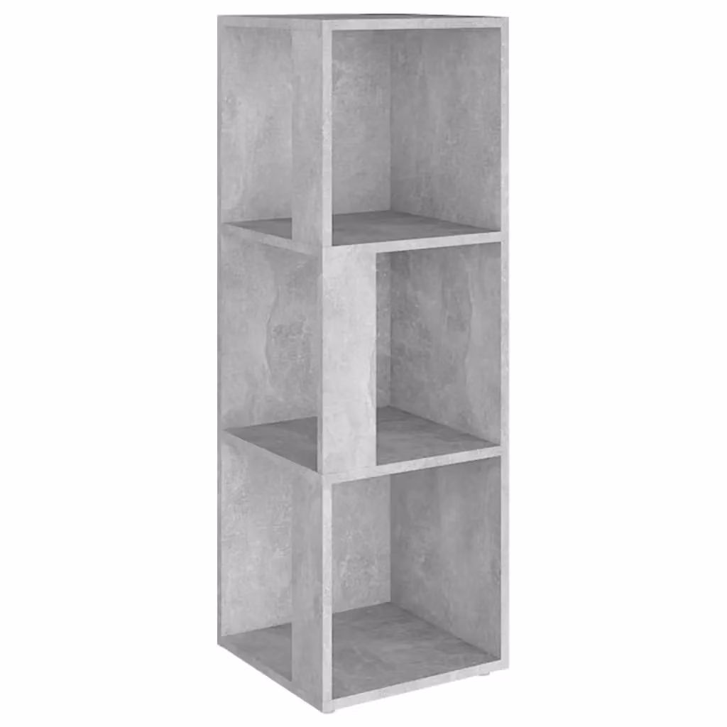 Berkfield Home Modern Corner Cabinet in Concrete Grey, W/D/H: 33 x 33 x 100 cm – 2