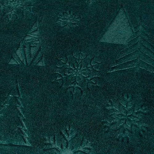 Riva Home Festive Time Sherpa Fleece Throw in Green, W/D/H: 140 x 180 cm – 2