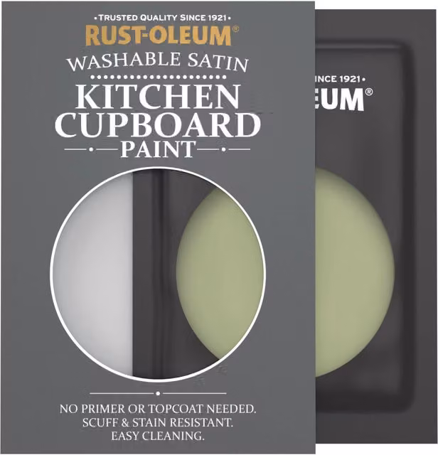 Rust-Oleum Kitchen Cupboard Satin Finish Tester Sachet in Familiar Ground, 10ml