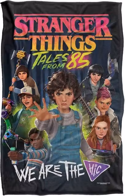 Netflix Stranger Things Tales From 85 HIC Multicolour Super Soft Fleece Throw Blanket, W/D/H: 152 x 127 x 0 cm – 1