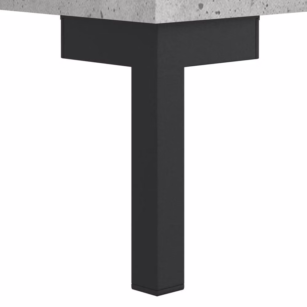 Berkfield Home Set of 2 Square Coffee Tables in Concrete Grey, W/D/H: 50 x 50 x 40 cm – 3