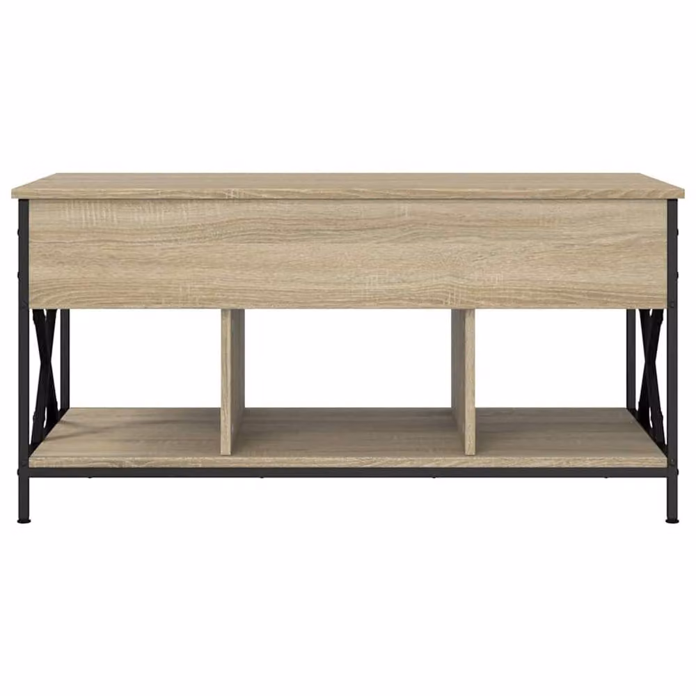 Berkfield Home Sonoma Oak Coffee Table in Beige with Lift Mechanism, W/D/H: 100 x 55 x 50 cm – 4