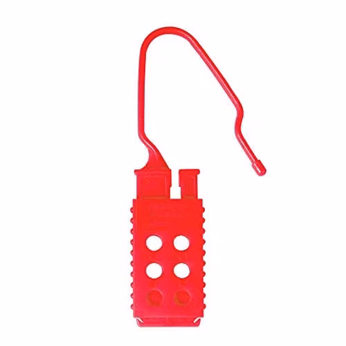 Master Lock Non-Conductive Nylon Lockout Hasp in Red
