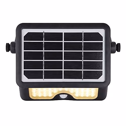 Globo Lighting Black LED Solar Motion Sensor Floodlight for Garden and Construction Use – 4