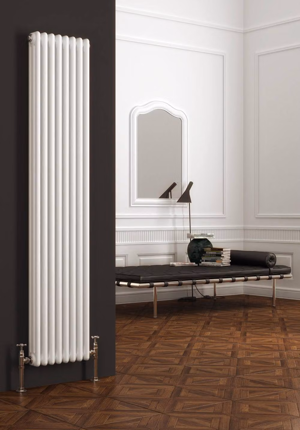 Bathroom Kingdom Colona White 2 Column Vertical Traditional Steel Wall Hung Radiator H: 150 cm, W: 29 cm – 2