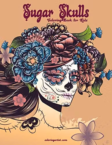 Sugar Skulls Colouring Book for Kids by Independently Published, Multicolour