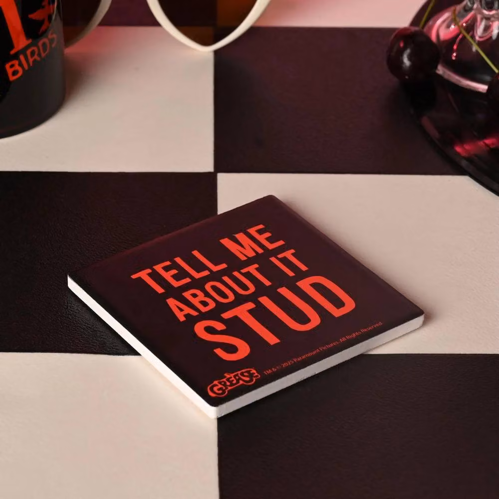 Widdop Bingham & Co Ltd Fandomania Grease Tell Me About It Stud Coaster, Black – 2