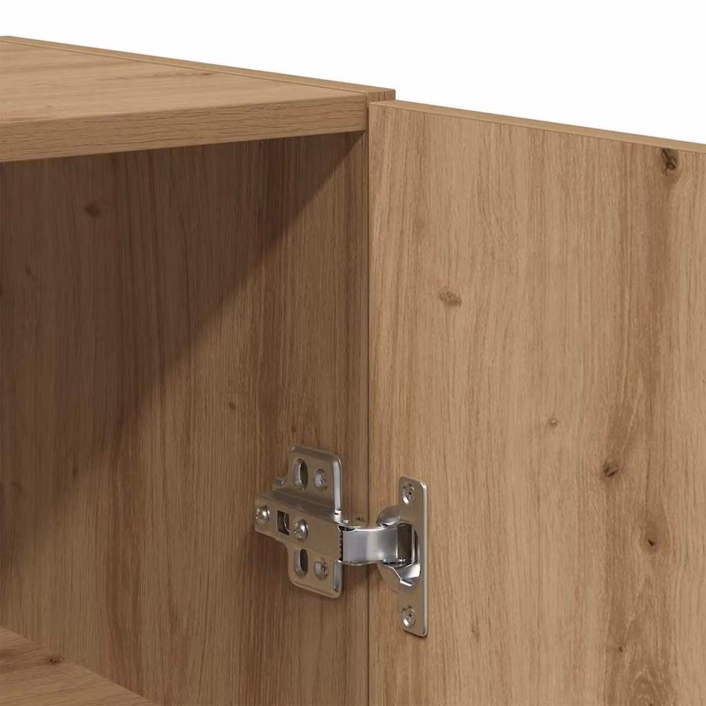 Berkfield Home Artisan Oak Wall Mounted Cabinet, Brown, W/D/H: 69.5 x 34 x 90 cm – 4