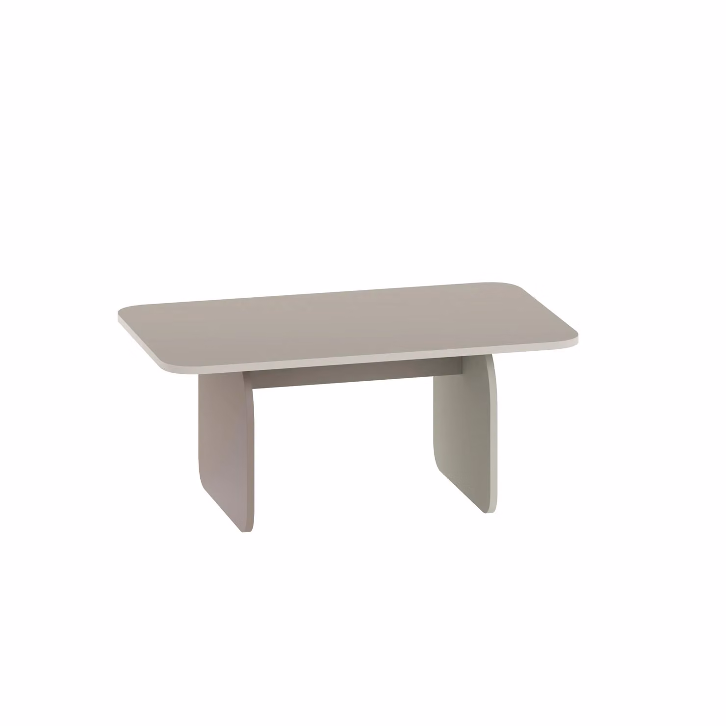Decortie Pietra Modern Rectangular Coffee Table with Rounded Edges in Sand, Grey and Green – 2