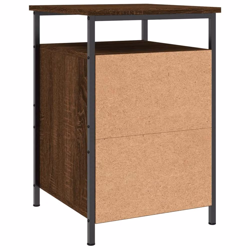 Berkfield Home Brown Oak Bedside Cabinet W/D/H: 40 x 42 x 60 cm – 4