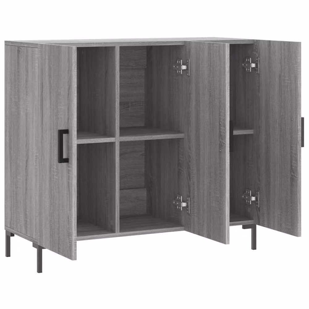 Berkfield Home Grey Sonoma Modern Sideboard in Engineered Wood W/D/H: 90 x 34 x 80 cm – 3