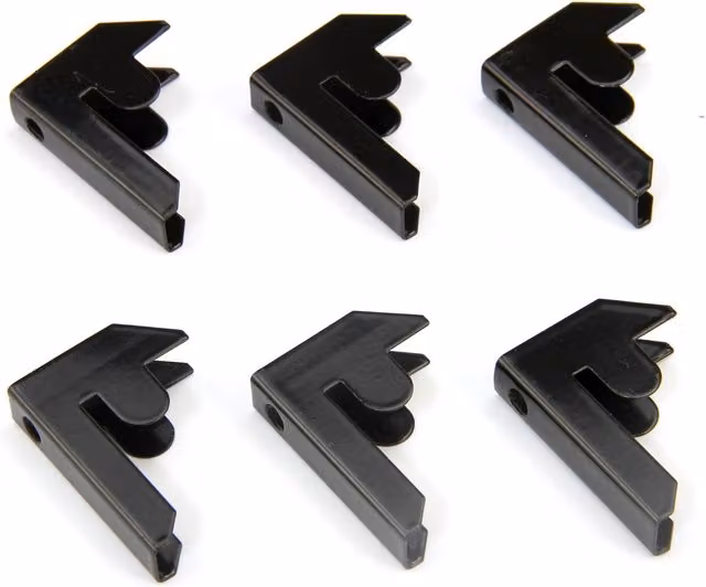 Monster Racking T-Rax Bay Connector Clips, 6 Pack, Black