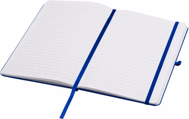 Teak A5 Lined Hardcover Notebook in Blue