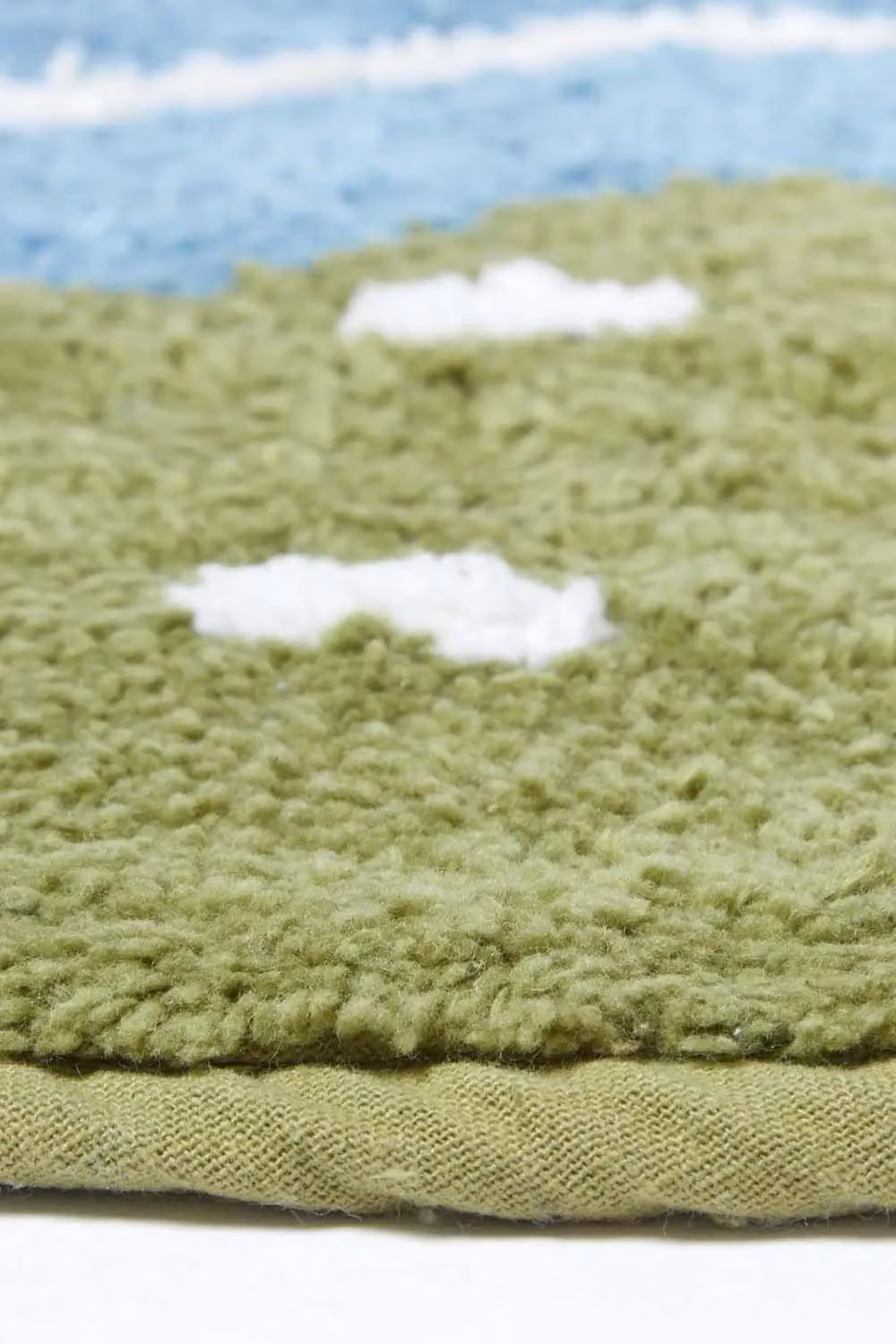 Homescapes Hand-Tufted Cotton Green and White Bird Kids Rug, W: 50 cm x L: 85 cm – 2