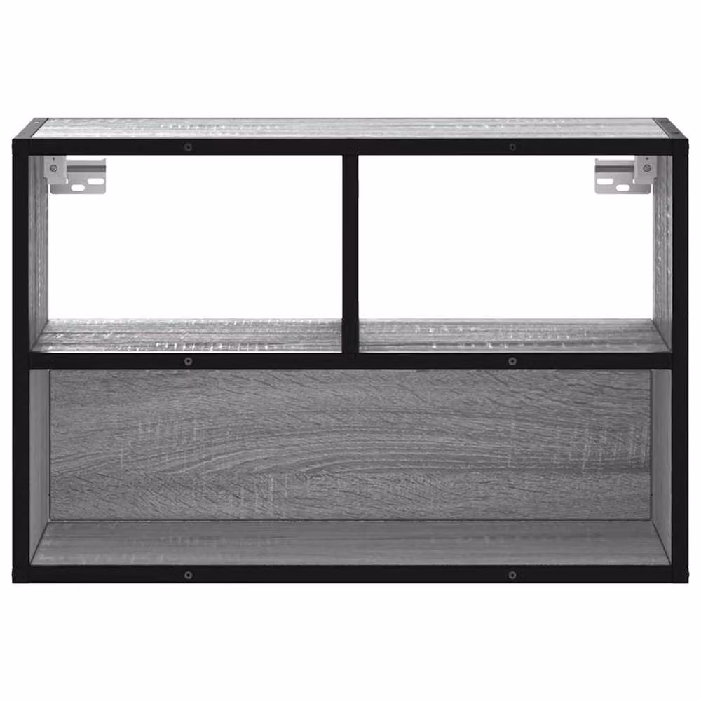Berkfield Home Grey Sonoma TV Cabinet in Engineered Wood and Metal, W/D/H: 60 x 31 x 39.5 cm – 4