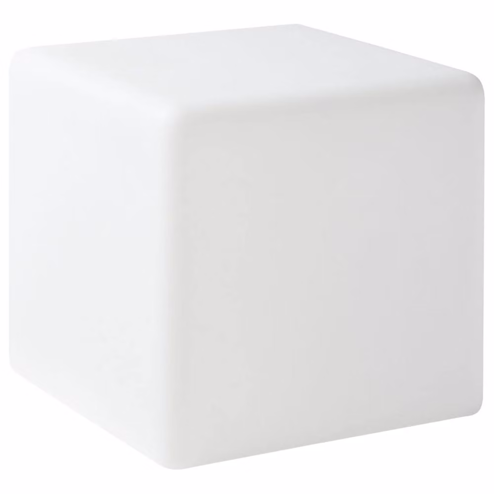 Wyld and Coco White Outdoor LED Cube Lamp with Remote Control, IP54 Waterproof, Rechargeable, W/D/H: 39 x 39 x 39 cm – 2
