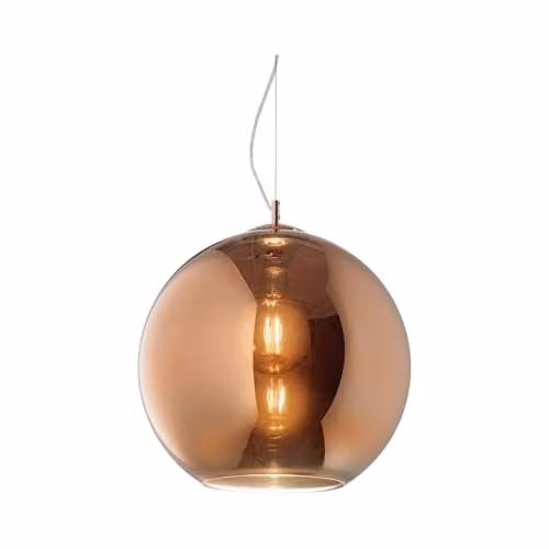 Nemo Lighting Rame SP1 Copper and Grey Dome Ceiling Pendant Light with E27 Socket