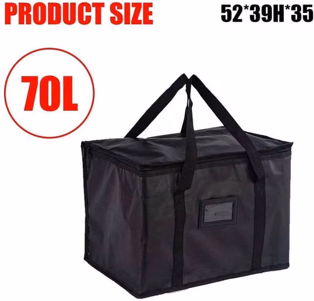 EONLION 70L Portable Cooler Bag and Picnic Tote in Black, W/D/H: 52 x 35 x 39 cm – 1