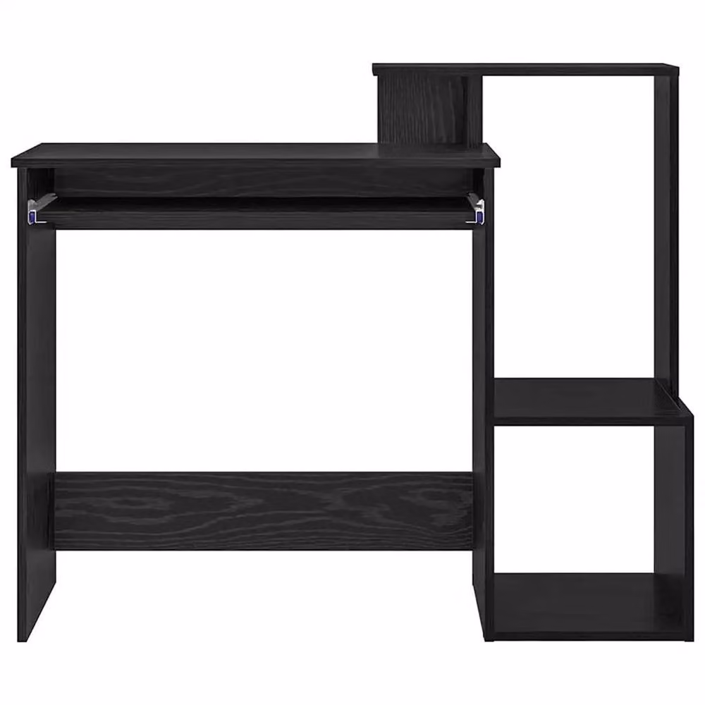 EONLION Modern Computer Desk with Single Pedestal Drawer in Black, W/D/H: 106 x 41 x 88.5 cm – 4