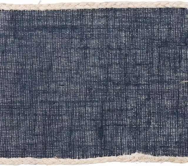 Creative Tops Blue Jute Rectangular Placemats, Set of 4, W: 22 cm, D: 19 cm – 5