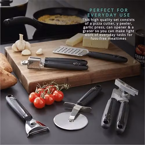 Swan Stealth 5 Piece Stainless Steel Gadget Set in Black – 4