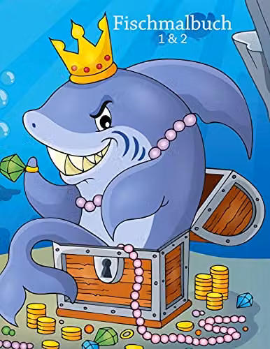 Createspace Fish Colouring Book Volumes 1 and 2, Multicolour