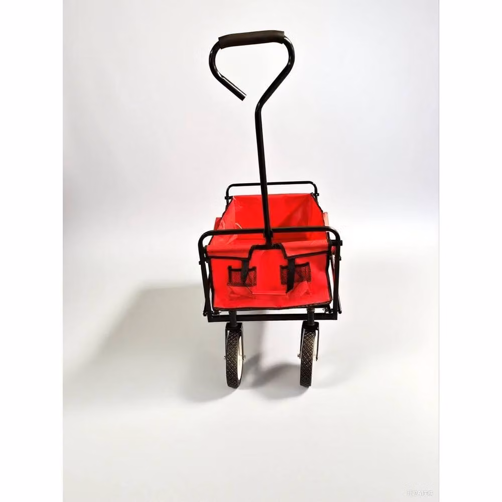 EONLION Collapsible Folding Festival Trolley Wagon in Red – 3