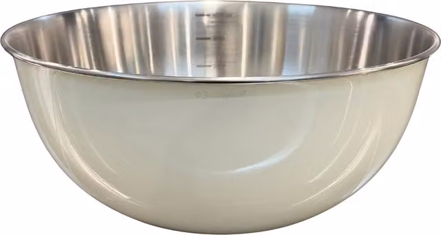 Buckingham Round Deep Mixing Bowl in Beige, 27.5 cm