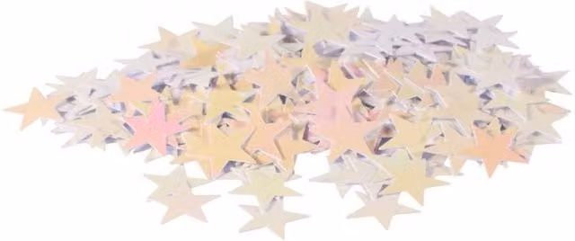 KDMD Iridescent Multicolour Star Confetti 12 Pack for Birthday Parties