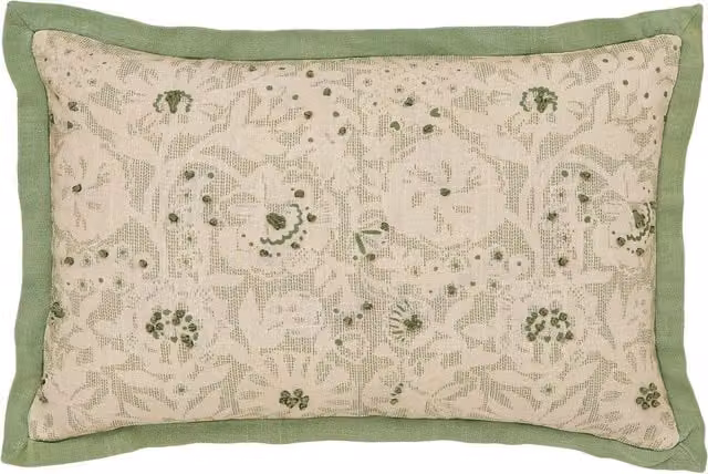 Joules Provence Floral Square Cotton Cushion, Beige/Multicolour, W/D/H: 45 x 45 x 1 cm