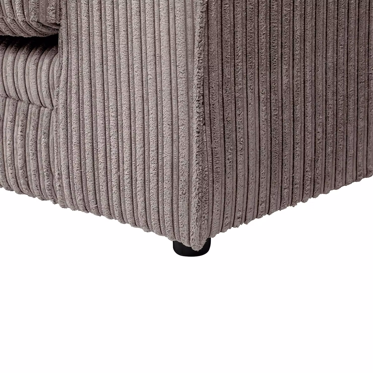 LUXURY LIFE Dylan Jumbo Cord Fabric Sofa Set in Grey – 3