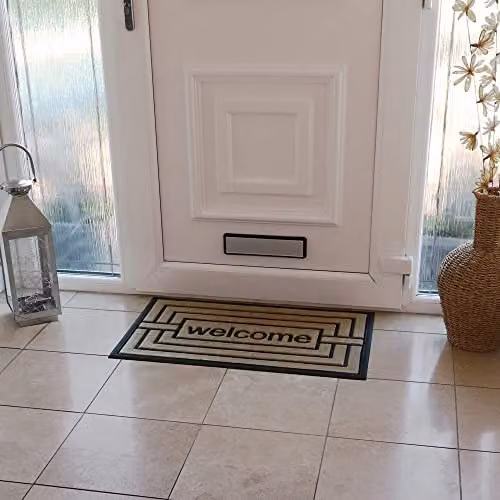 JVL Vienna Rubber Backed Scraper Doormat, Brown, W: 45 cm, D: 75 cm – 6