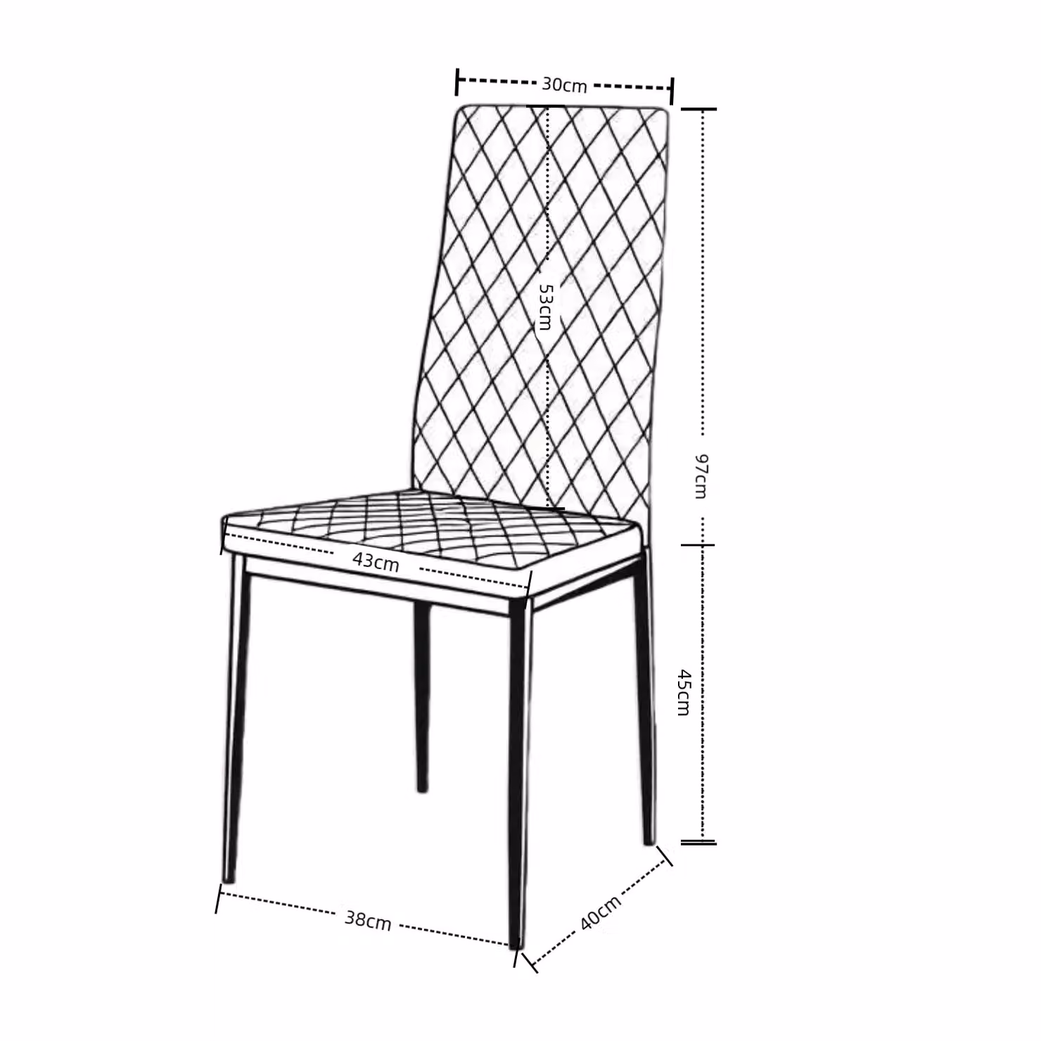 Outdoor Living Emily Leather Comfort Dining Chairs - Grey - Set of 4 – 2