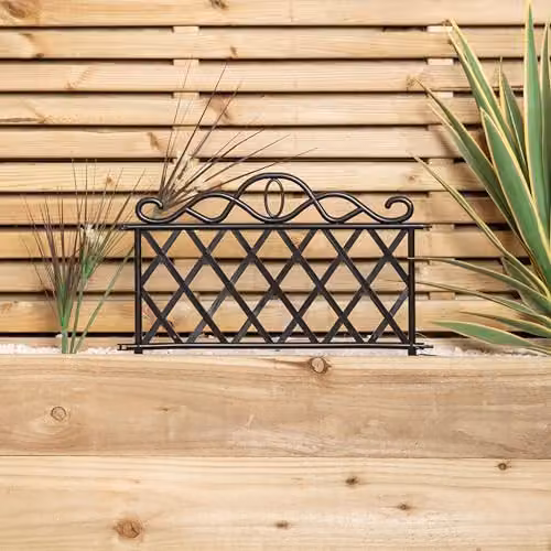 Samuel Alexander Black Plastic Garden Border Fence Edging – 3