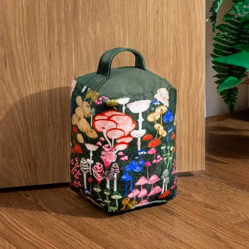 Furn Amanita Abstract Mushroom Doorstop in Green and Multicolour – 3