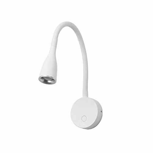Netlighting Crobat LED Wall Reading Light, White, 450lm, 3000K Warm White