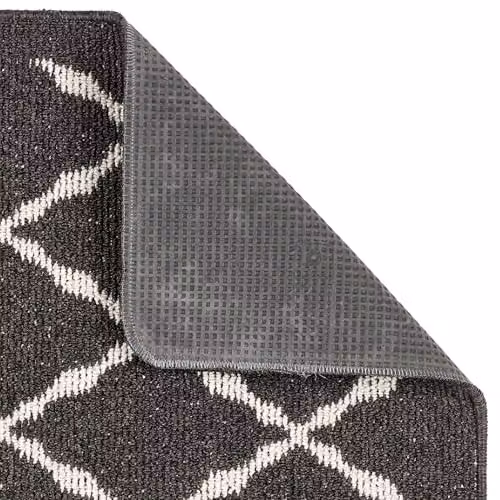 My Mat Arbor Charcoal Grey Non-Slip Rectangular Door Mat, W: 50 cm, D: 75 cm – 4