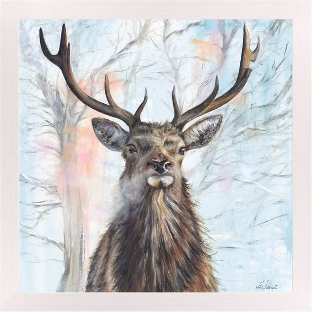 Julia Pankhurst Regal Dawn Blue Rectangular Wooden Animal Wall Plaque